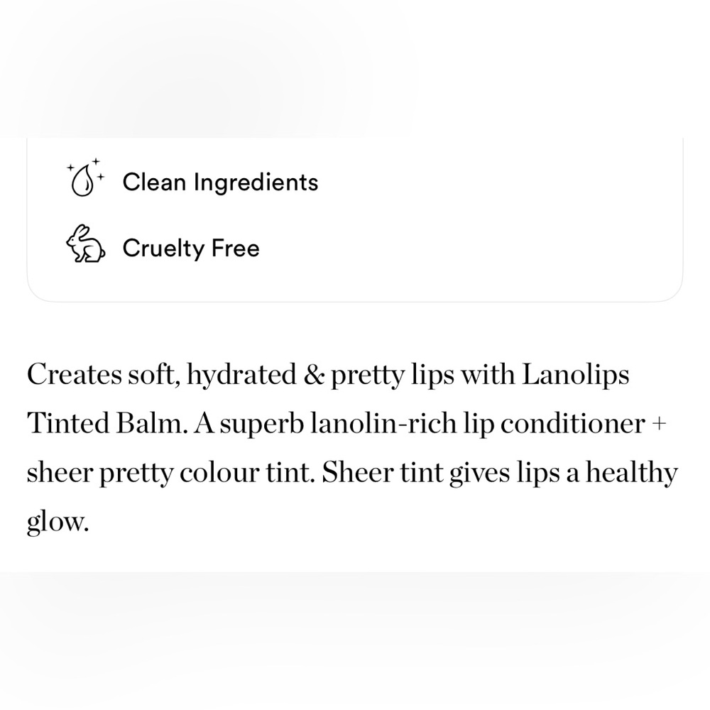 $4❤️‍🔥 LAST 1! Lanolips Tinted Lip Balm PERFECT NUDE 👄 NEW Lips - Picture 4 of 6